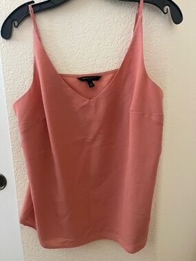 Banana Republic Coral Pink V-Neck Satin Cami